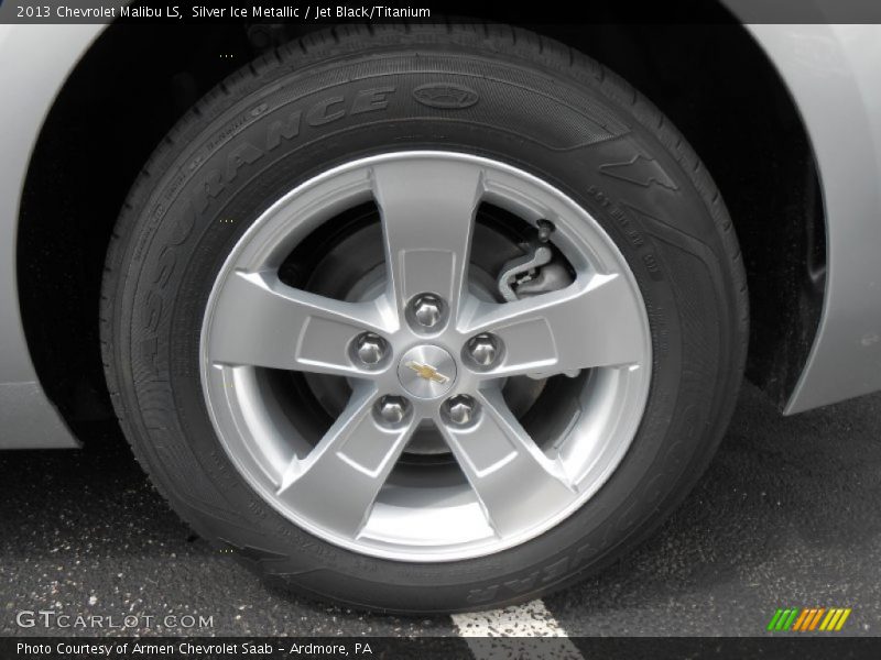 Silver Ice Metallic / Jet Black/Titanium 2013 Chevrolet Malibu LS