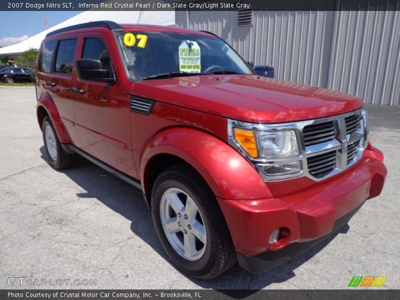 Inferno Red Crystal Pearl / Dark Slate Gray/Light Slate Gray 2007 Dodge Nitro SLT