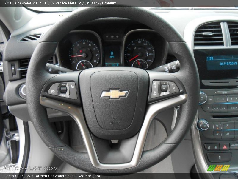 Silver Ice Metallic / Jet Black/Titanium 2013 Chevrolet Malibu LS