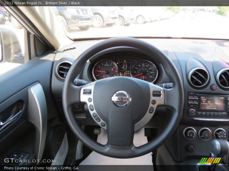 Brilliant Silver / Black 2013 Nissan Rogue SV