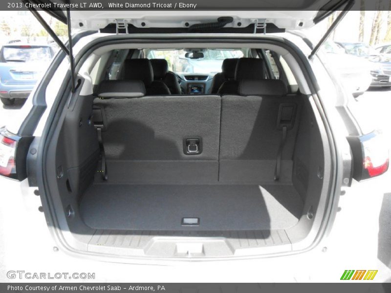 White Diamond Tricoat / Ebony 2013 Chevrolet Traverse LT AWD