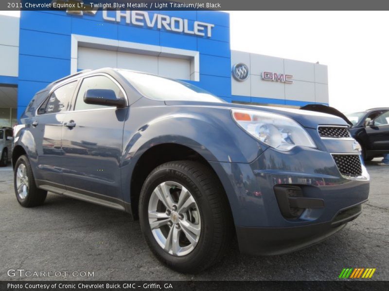 Twilight Blue Metallic / Light Titanium/Jet Black 2011 Chevrolet Equinox LT