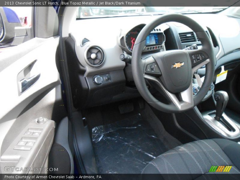 Blue Topaz Metallic / Jet Black/Dark Titanium 2013 Chevrolet Sonic LT Hatch