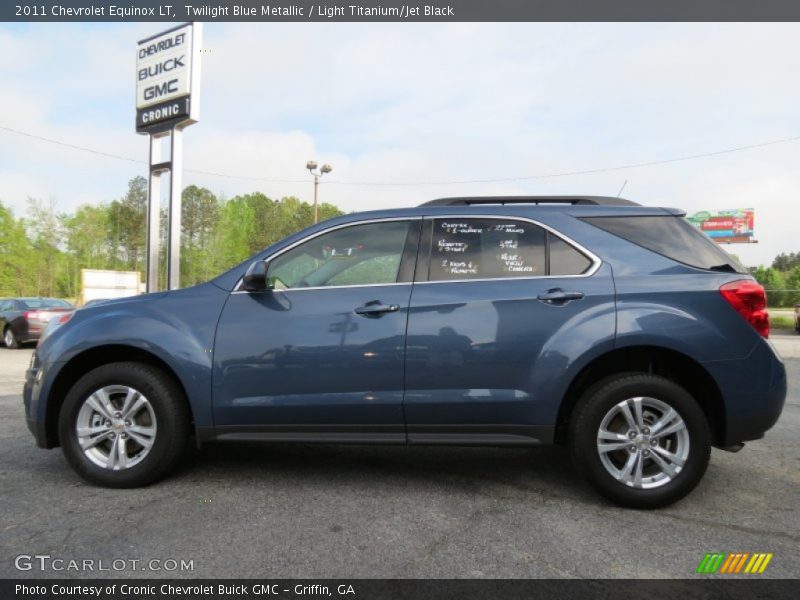 Twilight Blue Metallic / Light Titanium/Jet Black 2011 Chevrolet Equinox LT