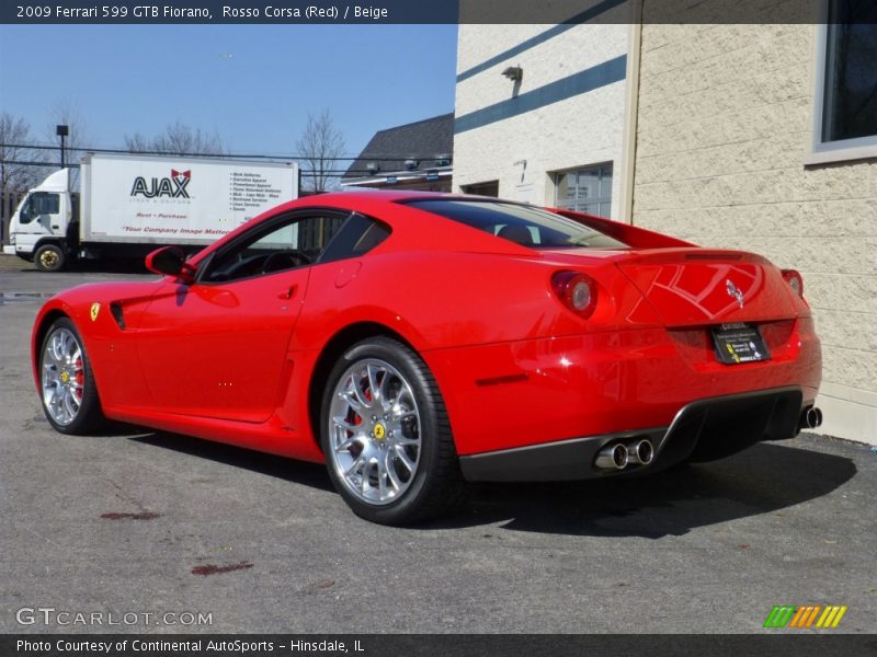 Rosso Corsa (Red) / Beige 2009 Ferrari 599 GTB Fiorano