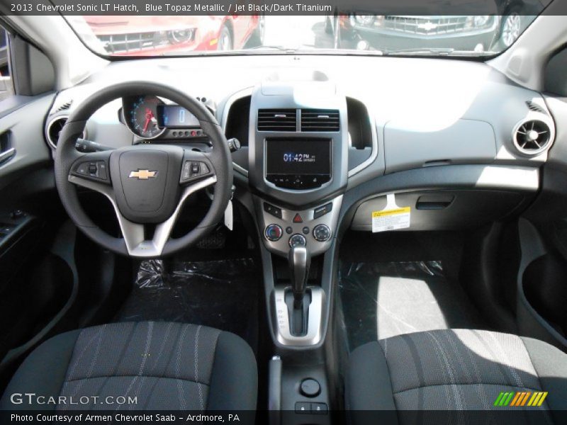 Blue Topaz Metallic / Jet Black/Dark Titanium 2013 Chevrolet Sonic LT Hatch