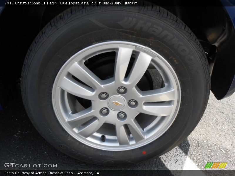 Blue Topaz Metallic / Jet Black/Dark Titanium 2013 Chevrolet Sonic LT Hatch