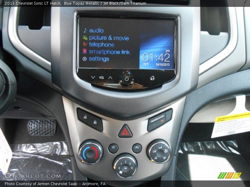 Blue Topaz Metallic / Jet Black/Dark Titanium 2013 Chevrolet Sonic LT Hatch