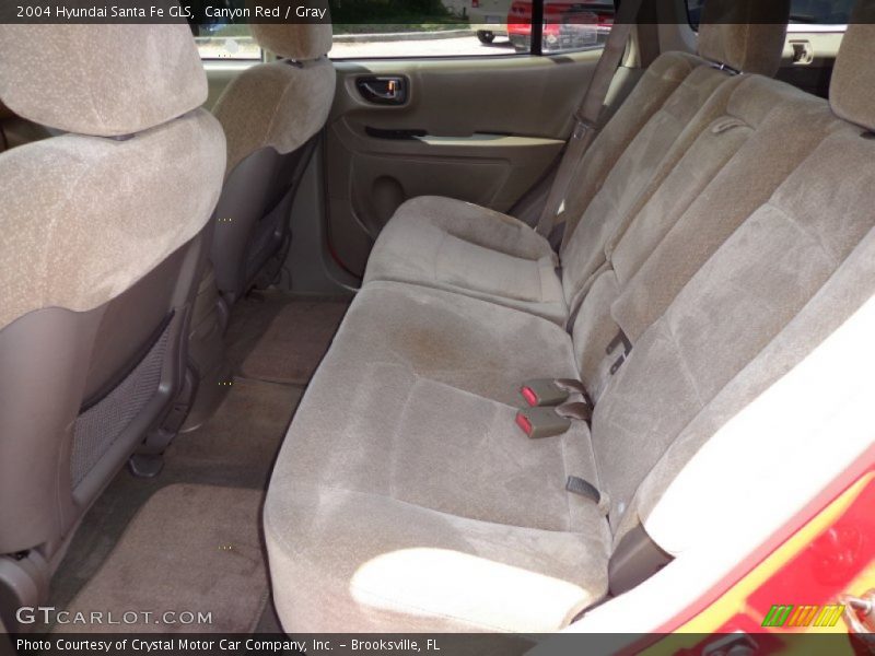 Canyon Red / Gray 2004 Hyundai Santa Fe GLS