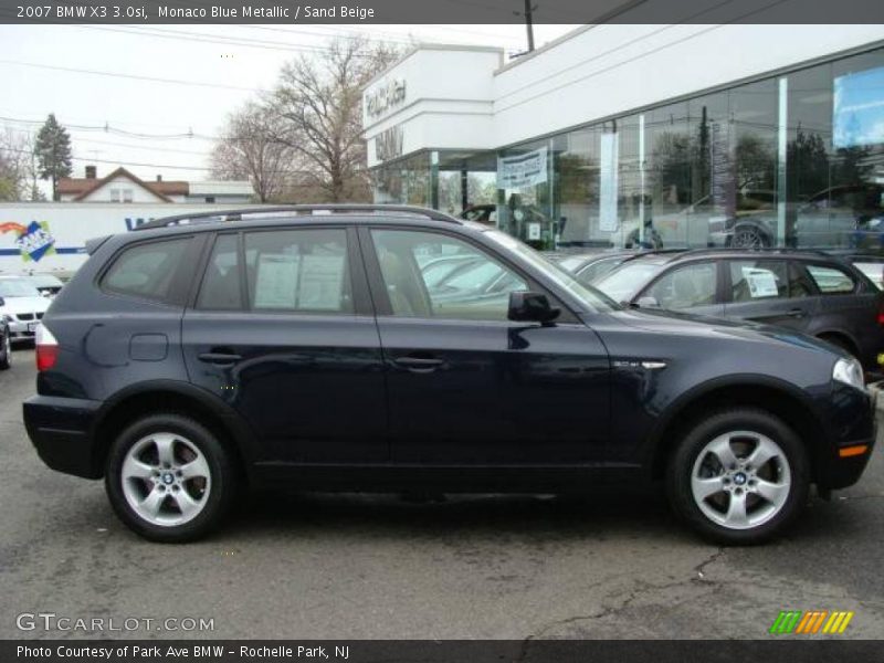 Monaco Blue Metallic / Sand Beige 2007 BMW X3 3.0si