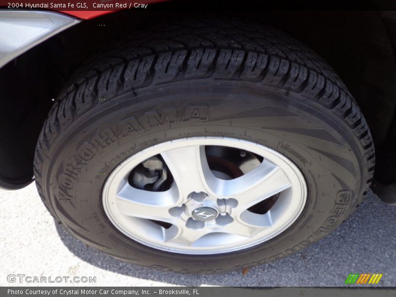 Canyon Red / Gray 2004 Hyundai Santa Fe GLS