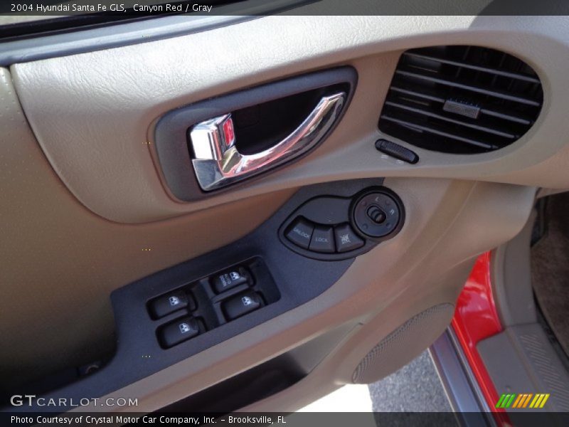 Canyon Red / Gray 2004 Hyundai Santa Fe GLS