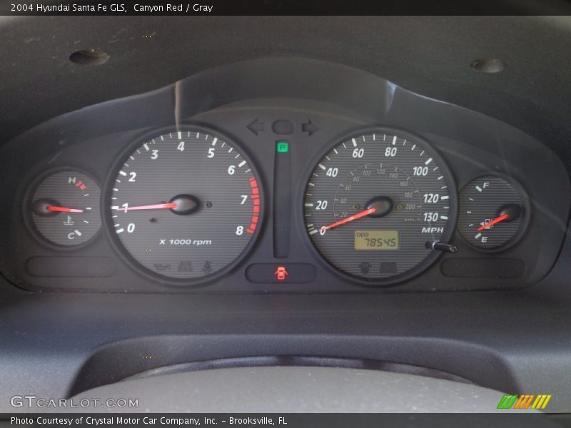 Canyon Red / Gray 2004 Hyundai Santa Fe GLS