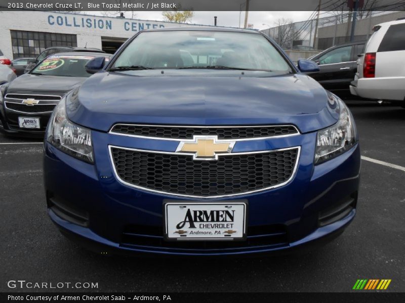 Blue Topaz Metallic / Jet Black 2013 Chevrolet Cruze LT