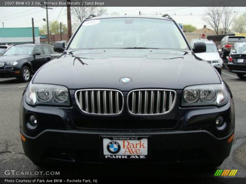 Monaco Blue Metallic / Sand Beige 2007 BMW X3 3.0si