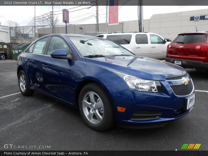 Blue Topaz Metallic / Jet Black 2013 Chevrolet Cruze LT