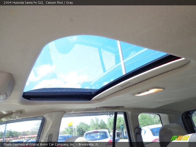 Canyon Red / Gray 2004 Hyundai Santa Fe GLS