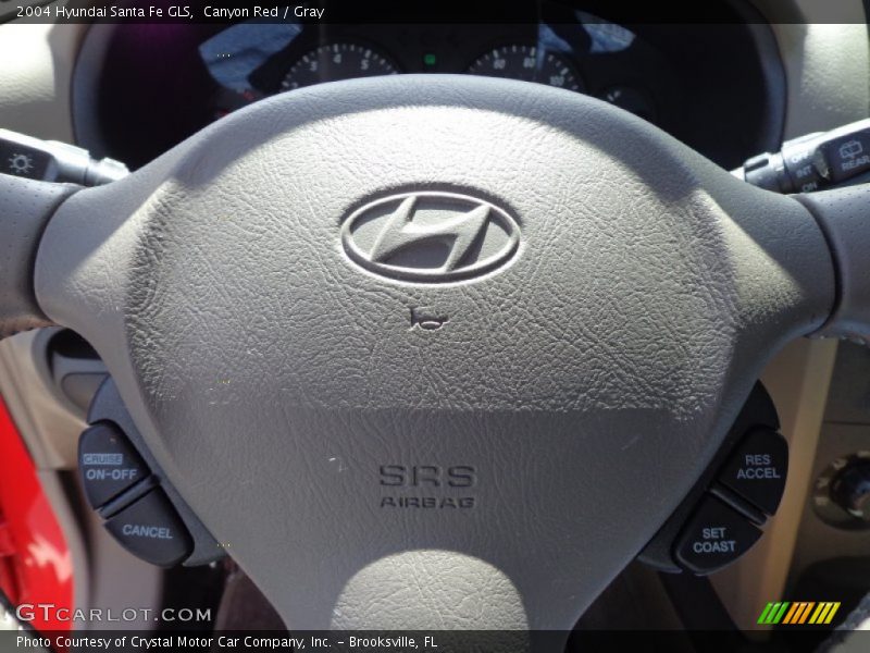 Canyon Red / Gray 2004 Hyundai Santa Fe GLS