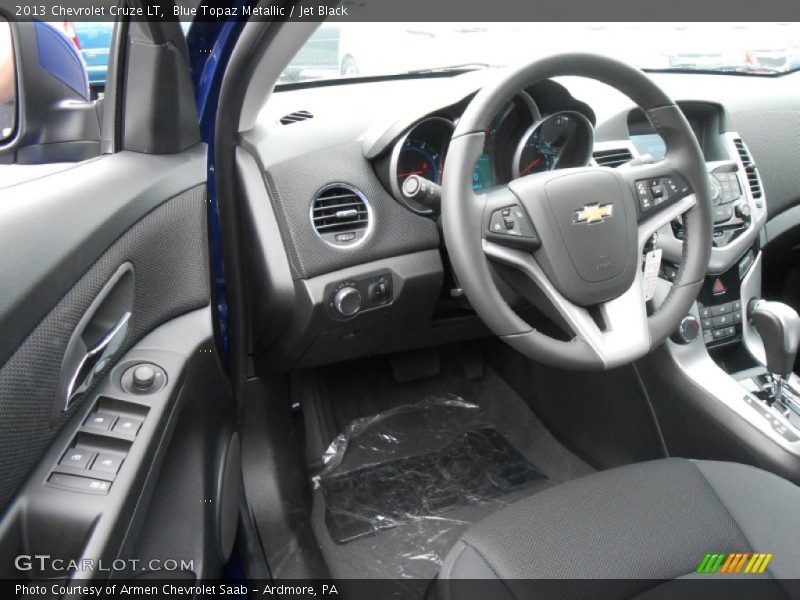 Blue Topaz Metallic / Jet Black 2013 Chevrolet Cruze LT