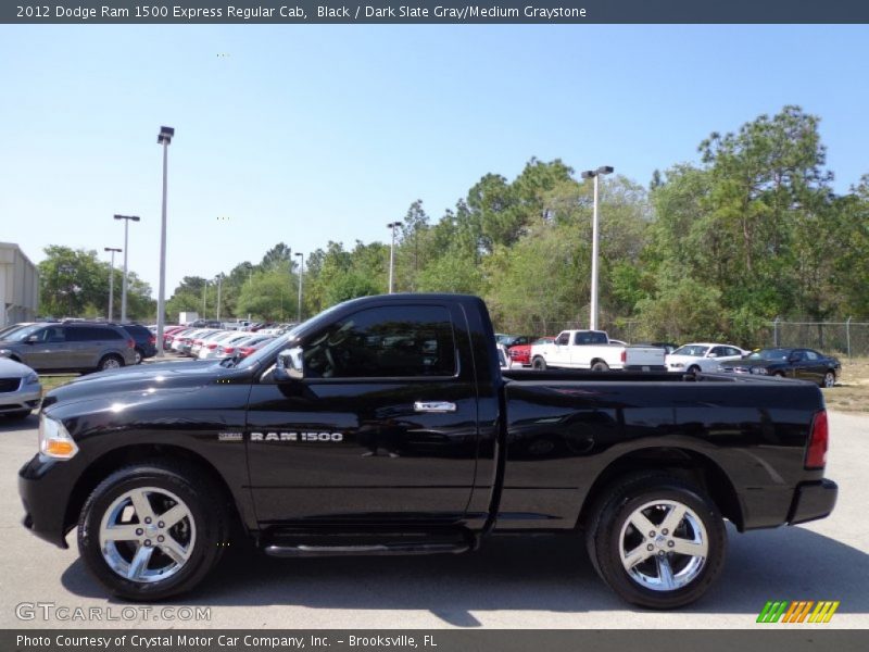 Black / Dark Slate Gray/Medium Graystone 2012 Dodge Ram 1500 Express Regular Cab