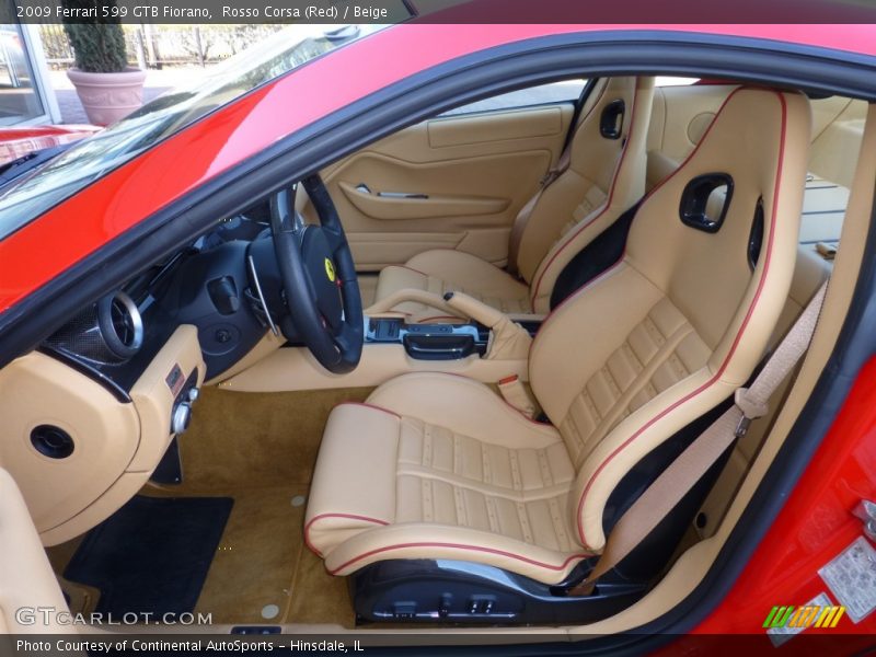 Front Seat of 2009 599 GTB Fiorano 