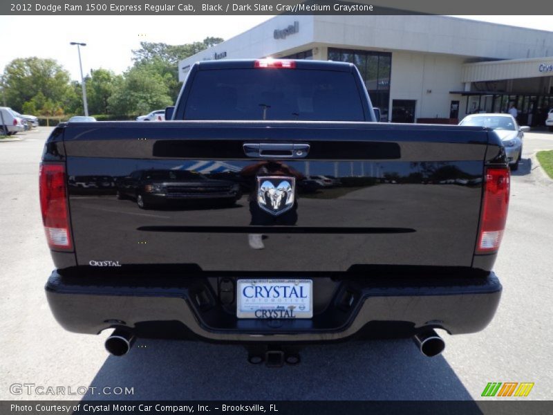 Black / Dark Slate Gray/Medium Graystone 2012 Dodge Ram 1500 Express Regular Cab