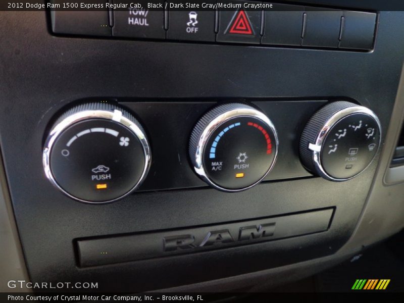 Black / Dark Slate Gray/Medium Graystone 2012 Dodge Ram 1500 Express Regular Cab