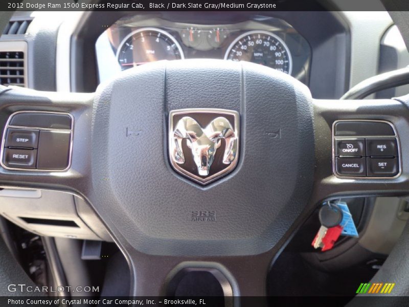 Black / Dark Slate Gray/Medium Graystone 2012 Dodge Ram 1500 Express Regular Cab