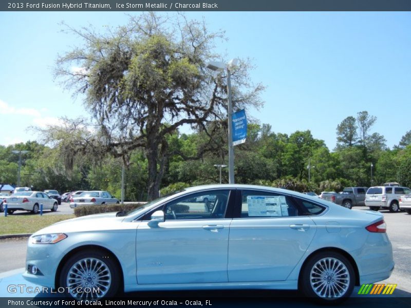  2013 Fusion Hybrid Titanium Ice Storm Metallic