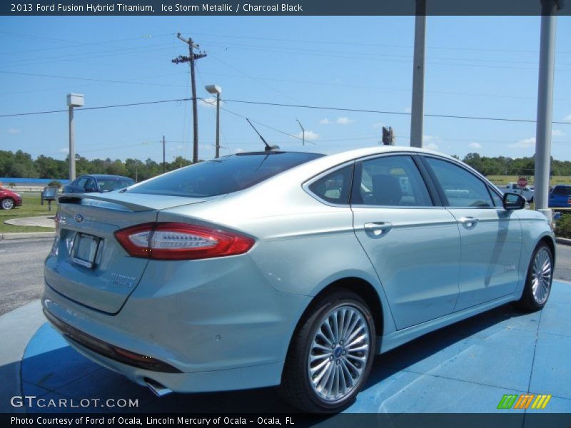 Ice Storm Metallic / Charcoal Black 2013 Ford Fusion Hybrid Titanium