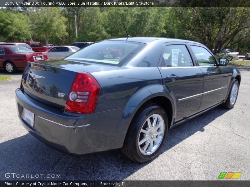 Steel Blue Metallic / Dark Khaki/Light Graystone 2008 Chrysler 300 Touring AWD