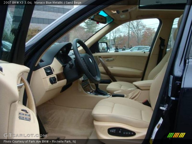 Monaco Blue Metallic / Sand Beige 2007 BMW X3 3.0si