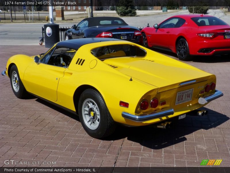 Yellow / Black 1974 Ferrari Dino 246 GTS