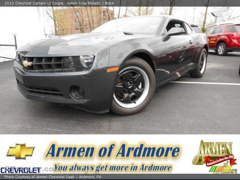 Ashen Gray Metallic / Black 2013 Chevrolet Camaro LS Coupe