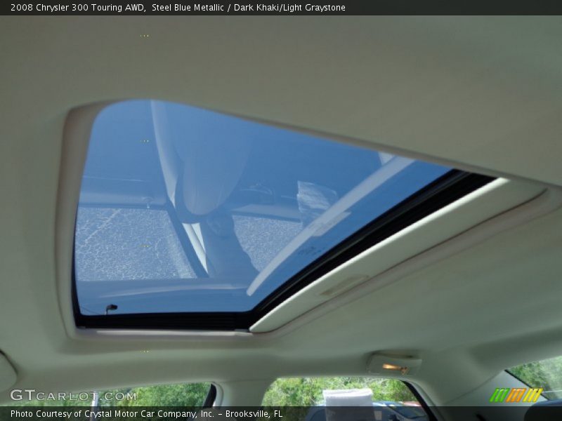 Steel Blue Metallic / Dark Khaki/Light Graystone 2008 Chrysler 300 Touring AWD