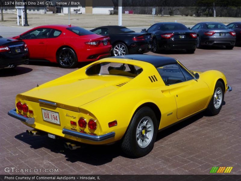 Yellow / Black 1974 Ferrari Dino 246 GTS