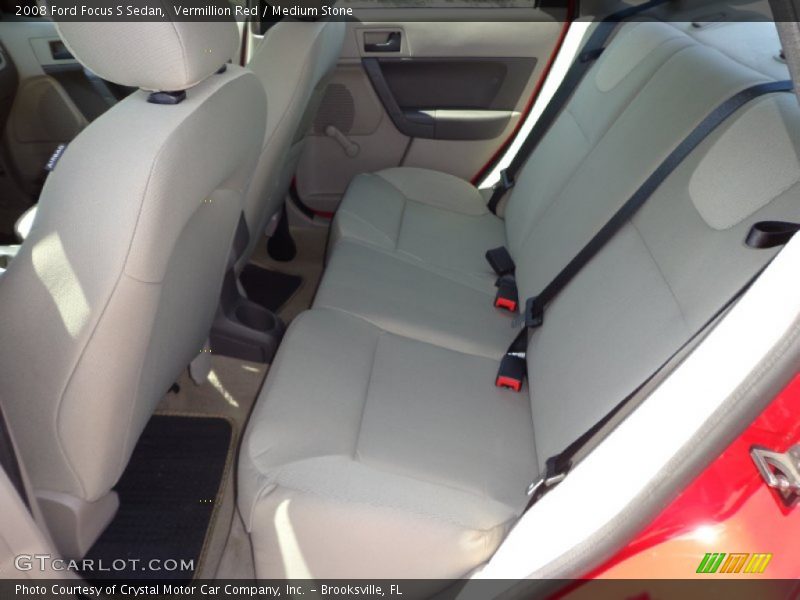 Vermillion Red / Medium Stone 2008 Ford Focus S Sedan