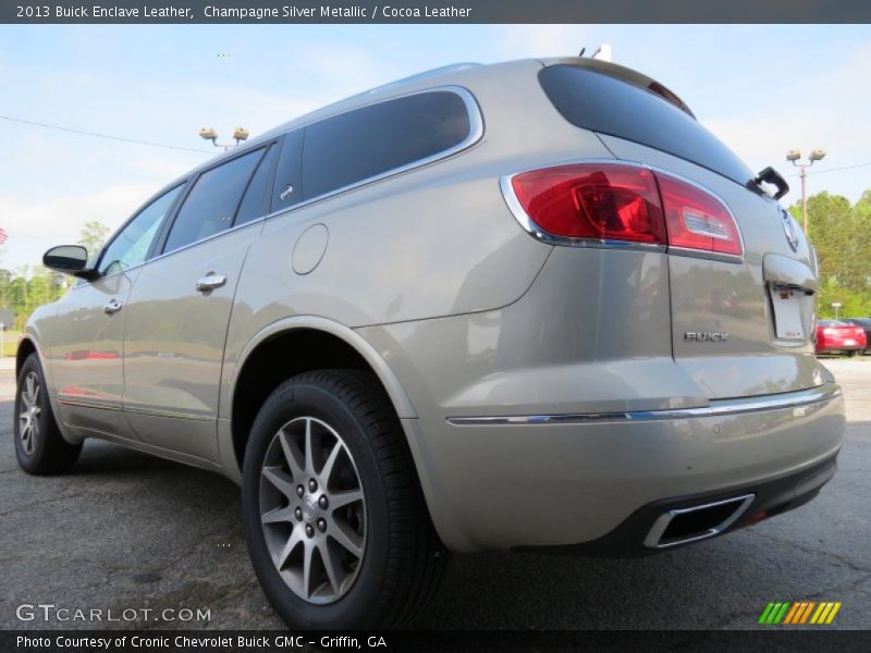 Champagne Silver Metallic / Cocoa Leather 2013 Buick Enclave Leather