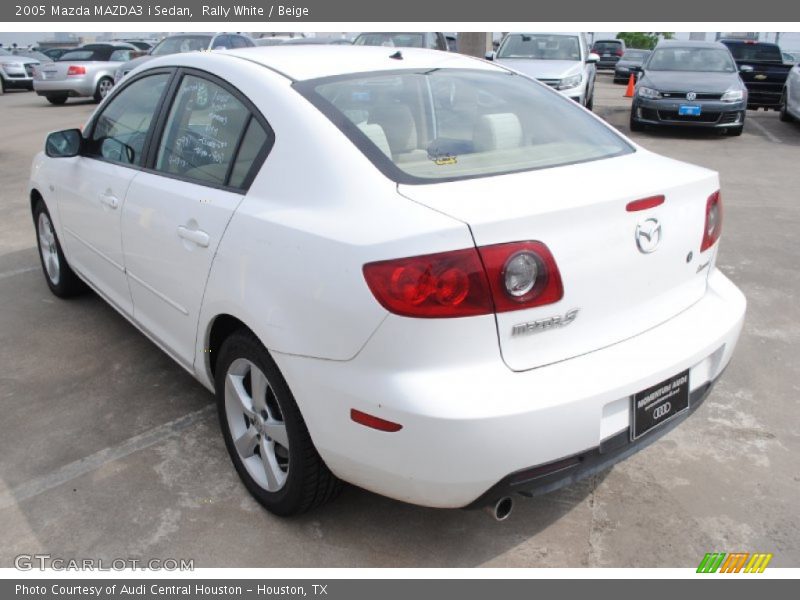 Rally White / Beige 2005 Mazda MAZDA3 i Sedan