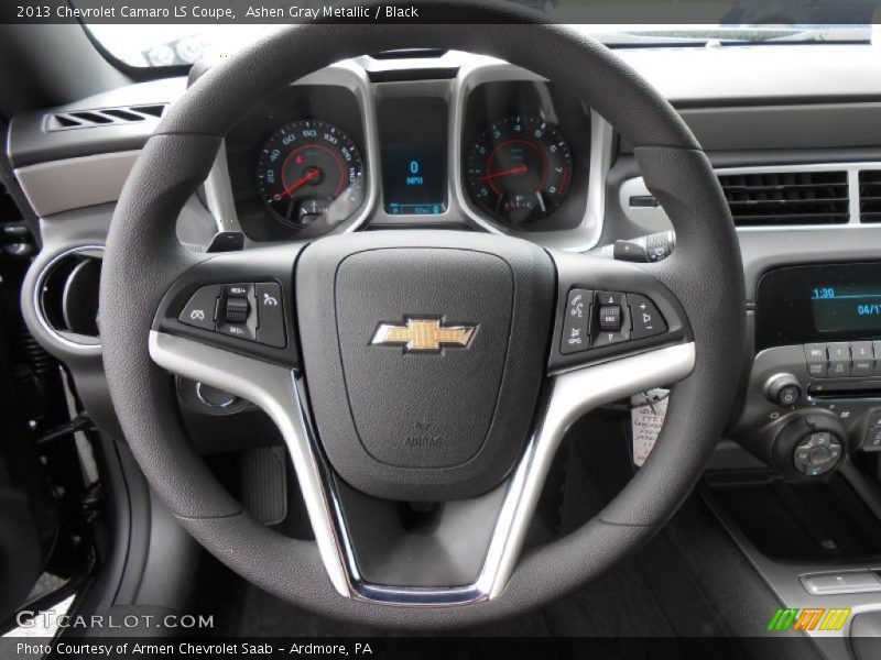 Ashen Gray Metallic / Black 2013 Chevrolet Camaro LS Coupe