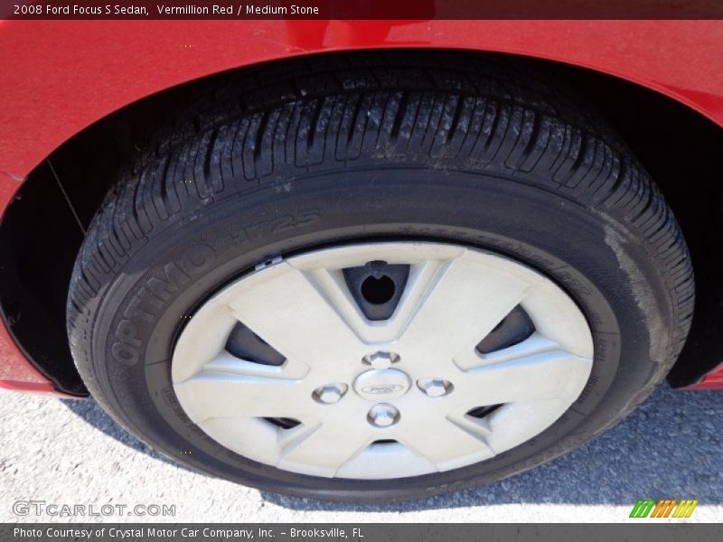 Vermillion Red / Medium Stone 2008 Ford Focus S Sedan