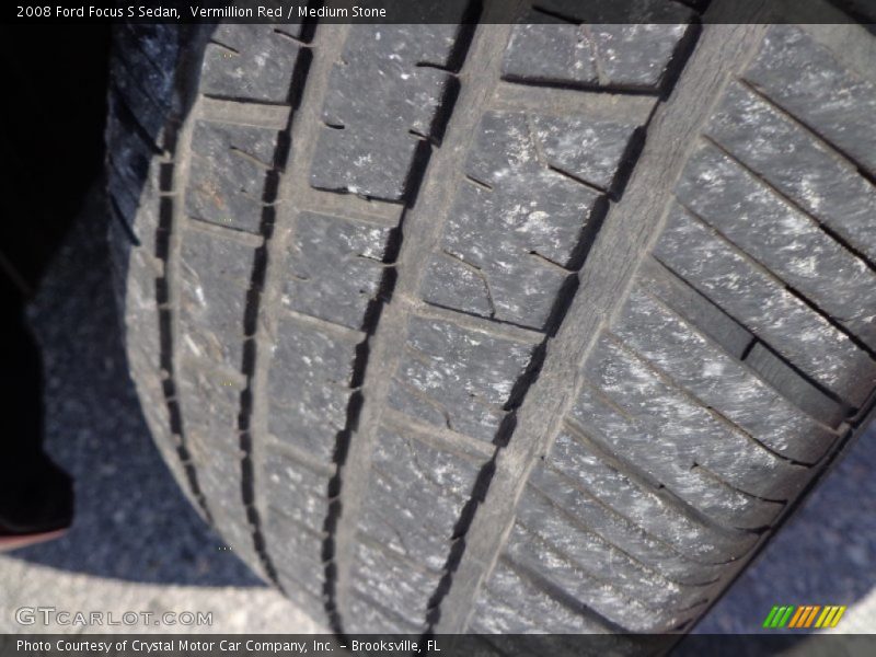 Vermillion Red / Medium Stone 2008 Ford Focus S Sedan