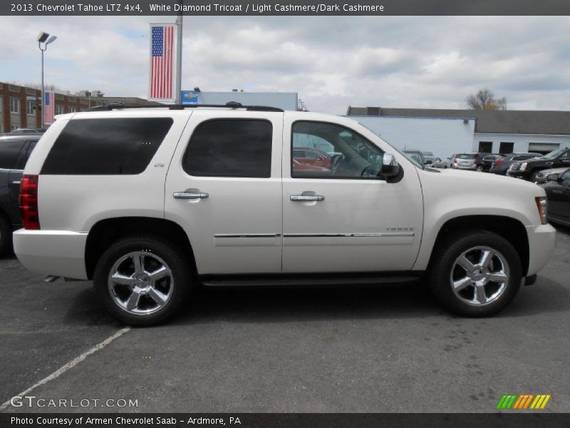 White Diamond Tricoat / Light Cashmere/Dark Cashmere 2013 Chevrolet Tahoe LTZ 4x4