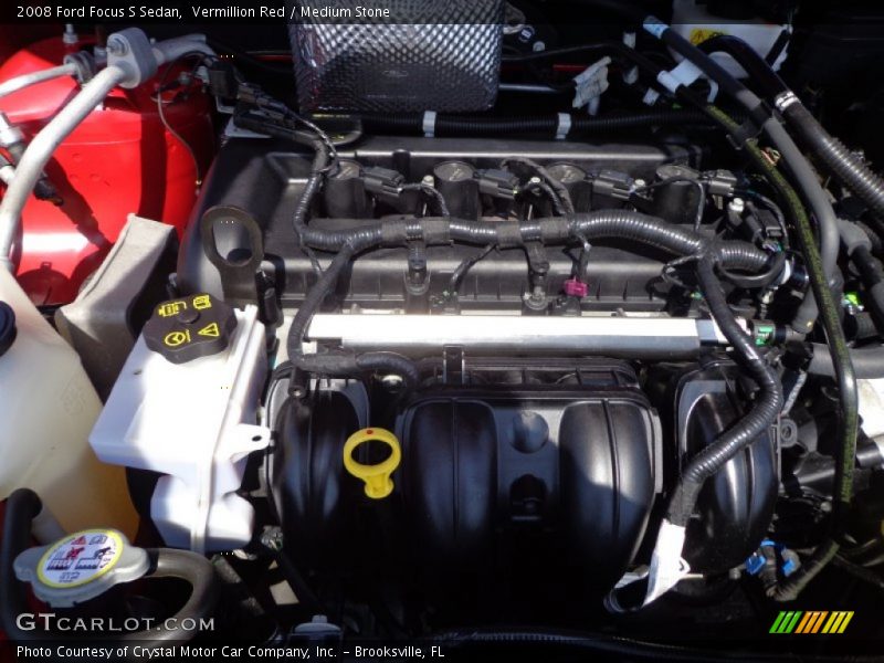 Vermillion Red / Medium Stone 2008 Ford Focus S Sedan