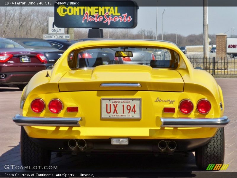 Yellow / Black 1974 Ferrari Dino 246 GTS