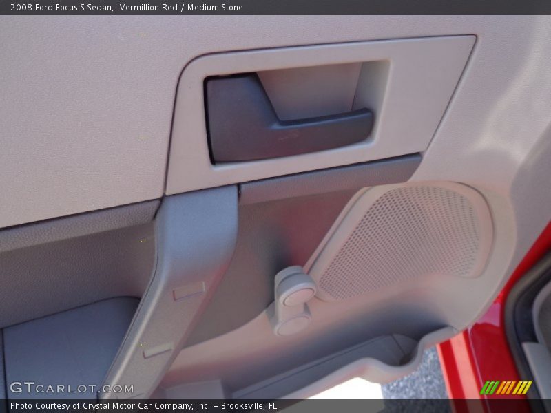 Vermillion Red / Medium Stone 2008 Ford Focus S Sedan