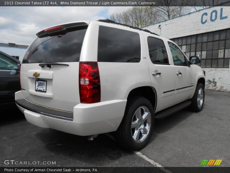 White Diamond Tricoat / Light Cashmere/Dark Cashmere 2013 Chevrolet Tahoe LTZ 4x4