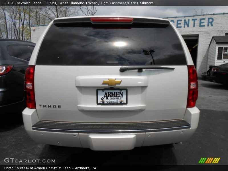 White Diamond Tricoat / Light Cashmere/Dark Cashmere 2013 Chevrolet Tahoe LTZ 4x4