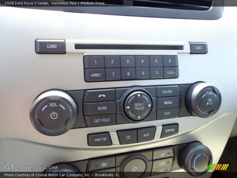 Vermillion Red / Medium Stone 2008 Ford Focus S Sedan