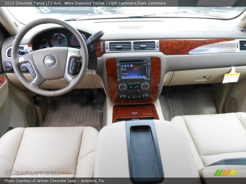 White Diamond Tricoat / Light Cashmere/Dark Cashmere 2013 Chevrolet Tahoe LTZ 4x4